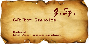 Gábor Szabolcs névjegykártya